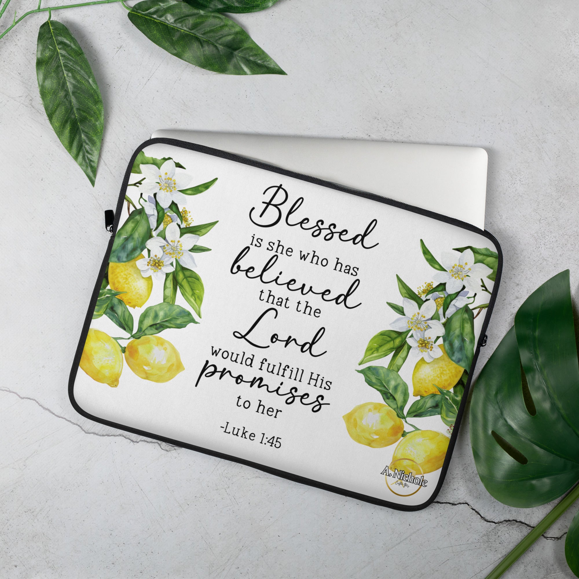 LUKE 1:45 LAPTOP SLEEVE