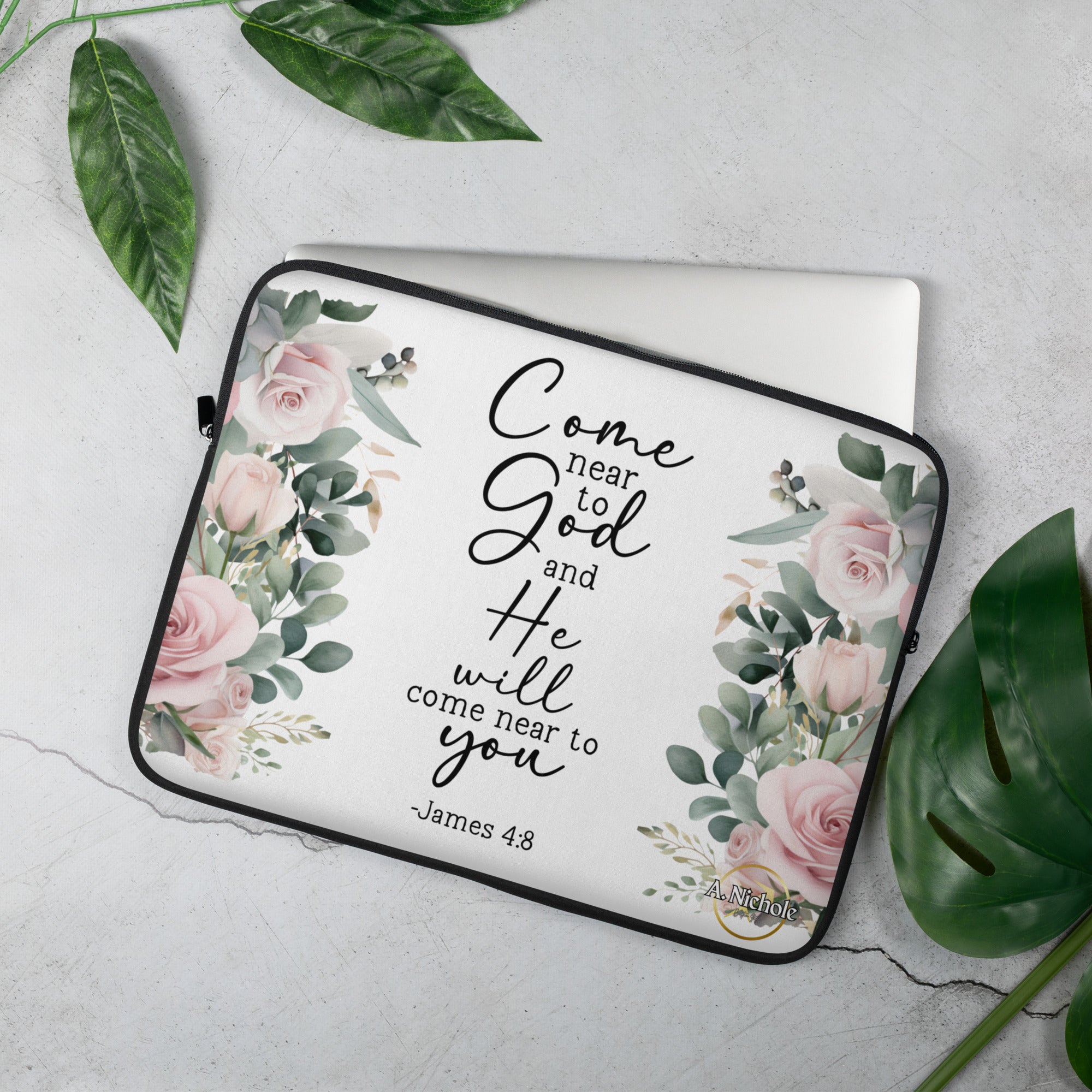 JAMES 4:8 LAPTOP SLEEVE